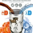thumbnail image 4 of 1pc Horse 30oz Tumbler with Straw & Handle - Insulated Stainless Steel Cup | Holiday Gift for Man Women (Christmas, Valentine's, Birthday), 4 of 7