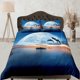 thumbnail image 1 of Dolphin Dash Blue Moon Juego de Funda Nórdica Galaxy Bedding, Space Bedding Set Full,, 1 of 4