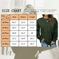 thumbnail image 3 of LANREMON Plus Size Sweatshirts for Women Crewneck Casual Tunic Tops Long Sleeve Shirts Womens Fall Pullover Tops Armygreen 24 Plus, 3 of 6