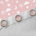 thumbnail image 4 of Homewish Starry Sky Boy Girl Curtains Pack of 2 (42x84 Each),Pink White Curtains Blackout,Dreamy Princess Bedroom Curtains,Ultra Soft Home Decor, 4 of 6