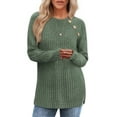 thumbnail image 3 of OALUXE Long Sleeve Shirts for Women Casual Tunic Tops Loose Fit Dressy Lightweight Sweaters, 3 of 7