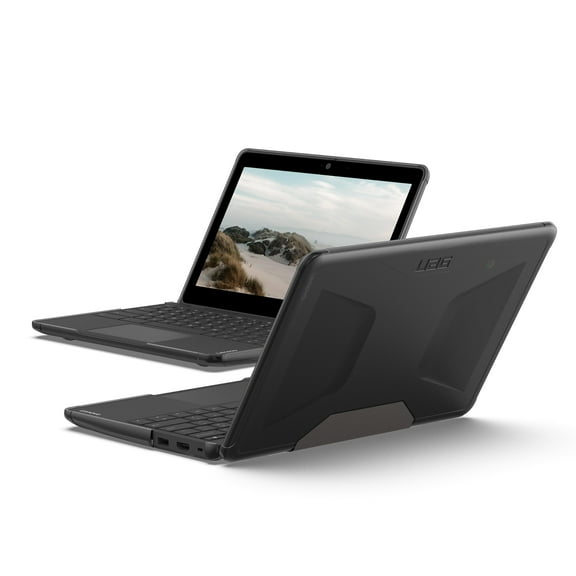 UAG Lenovo 100E Chromebook Gen 4 Case 11.6", Transparent Impact Resistant Military Grade Protective Cover for Student School Education Use, Armor Shell Ash