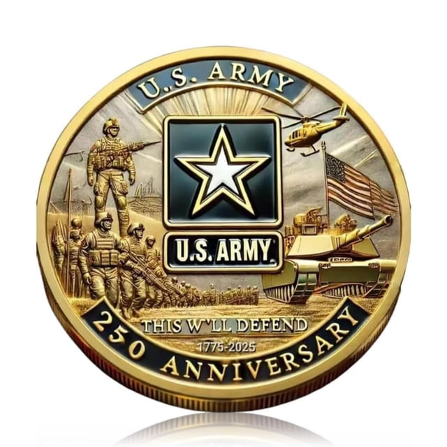 Moneda conmemorativa del 250 aniversario de las Fuerzas Armadas de los Estados Unidos