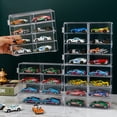 thumbnail image 4 of Caja de almacenamiento de Hot Wheels, modelo de coche de aleación 1:64, juguetes para niños, tomo, tarjeta, estante de colección transparente, 4 of 5