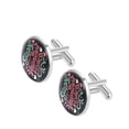 thumbnail image 2 of Valentine's Day Stylish Shirt Cufflink Set Made of Stainless Steel for Formal Wear - for Weddings and Special Occasions - Silver Jewelry Option Available, 2 of 6