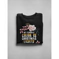 thumbnail image 3 of My Favorite Color Is Christmas Sweatshirt Women -Image by Shutterstock, Female x-Large, 3 of 4