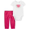 thumbnail image 1 of Baby Girls' Bodysuit Pant Sets (18 Months, Pink Slice Watermelon), 1 of 2