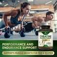 thumbnail image 6 of Creatine Monohydrate 3000mg Per Serving – Micronized Creatine Powder Capsules - Supports Lean Muscle, Strength, Energy, & Endurance - Nature's Supplement, Non-GMO, Bottled in USA - 120 Capsules, 6 of 10