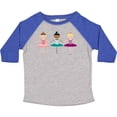 thumbnail image 3 of Inktastic Little Ballerina Trio Girls Toddler T-Shirt, 3 of 5