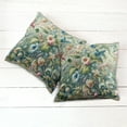 thumbnail image 5 of Ambesonne Jungle Floral Throw Pillow Cover Pack of 2, Medieval Style Bloom, 2 Pcs-16"x16", Green Multicolor, 5 of 5