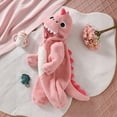 thumbnail image 5 of LIIPEE Baby Cartoon Dinosaur Zip Up Jumpsuit Boys Girls Fall Winter Long Sleeve Fuzzy Hooded Romper, 5 of 9