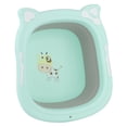 thumbnail image 4 of Lavabo plegable para bebés, con cara de dibujos animados, para pies, color verde, 4 of 13