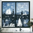 thumbnail image 5 of Kezqiaxn Christmas Windows Clings for Glass Windows, 8Pcs Snow Reindeer Window Clings, Christmas Stickers Statics Christmas Glitter Window Stickers Winter Christmas Decals for Decoration White, 5 of 7
