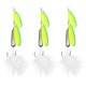 thumbnail image 1 of 3Pcs Feather Fishing Lures Spinner Spoon Artificial Fish Baits with Treble Hook Tackle, 1 of 5