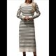 thumbnail image 2 of Vestido Tipo Suéter para Mujer, Tejido Holgado, A Rayas, Elegante, para Otoño e Invierno. Albaricoque XL, 2 of 9