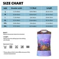 thumbnail image 6 of Pofeuu Colorful Purple Cosmos Flower Print Men's Muscle T-Shirt, Sleeveless, Muscle Tank, Classic Muscle Tee Top For Men Casual Sleeveless Muscle T-Shirt Trendy Clothes-XX-Large, 6 of 7