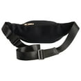 thumbnail image 3 of Zodaca Extra Large Fanny Pack - Adjustable 34-60 in Strap Waist Pack - Multi-Pocket Travel Pouch - Hands-Free Belt Bag - Black, Nylon, Fits 34-60 in Waist, 3 of 8