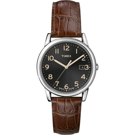 Timex Men's South Street Watch, Brown Croco Pattern Leather Strap