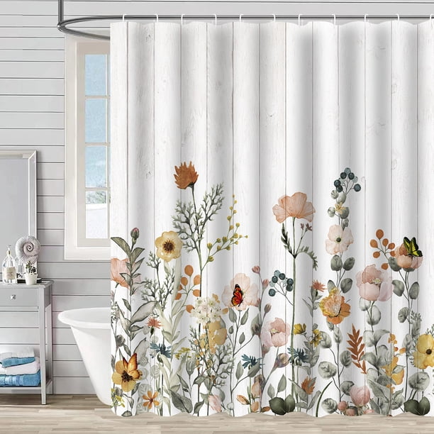 Cortina Linder Flores - 150 X 260 Cm, 100% Poliéster, Multicolor, Con 8 Ojales, Diseño Impreso Decorativo