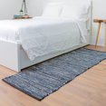 thumbnail image 1 of Fabstyles Checkerboard Denim Leather Handmade Area Rag Rug for Living Room, Hallway, Patio, 1 of 7