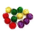 thumbnail image 4 of 100pcs Cat Sparkle Ball for Indoor Cats,1.18 Inch Assorted Color Glitter Kittens Toy Balls,Cat Chase Pom Pom Balls for Cats,Pom Poms for Crafts, 4 of 8