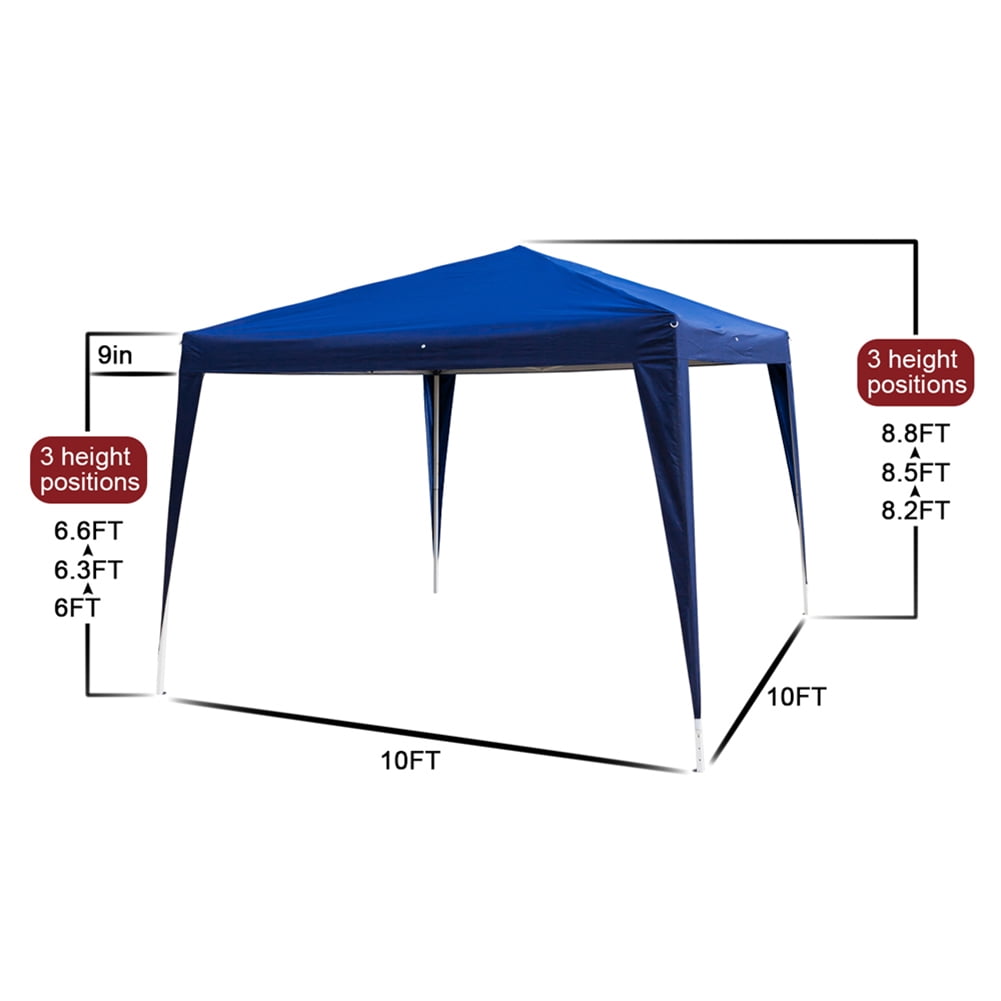 Aimee Lii 120"x120" Canopy Tent Heavy Duty Canopy, Outdoor Tent Canopy for Wedding Party Event Tent, Blue