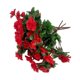 thumbnail image 2 of 4 manojos de flores artificiales de seda sintética, rododendros, decoración reutilizable. Rojo, 2 of 9