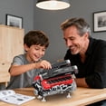 thumbnail image 2 of V12 Engine Building Kit for Adults, 65° V-Angle Supercar Engine Model with Motor, Precision Mechanical Model Engines Kit for Display & Collection, 2 of 7