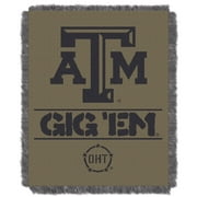 Texas A&M Aggies OHT "Rank" Woven Jacquard Throw Blanket, 46" x 60"
