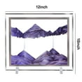 thumbnail image 2 of Aoderun Moving Sand Art Liquid Motion with Clear Frame Decor Home Relaxing Toy (7×9in,Purple), 2 of 5