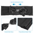 thumbnail image 4 of Uxcell Chair Sash Bow Spandex Stretch Chair Cover Bands Sashes with Bow Knot Black 20, 4 of 6