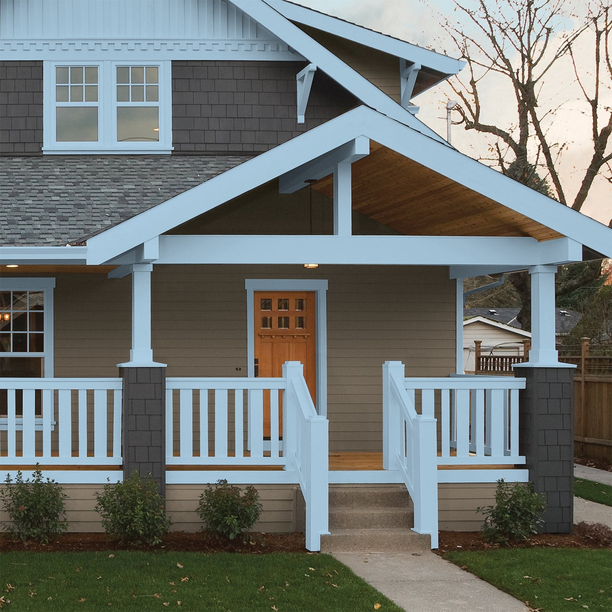Glidden HEP Blue Bows / Blue Semi-Gloss Exterior Paint with Primer, 1 Quart