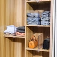 thumbnail image 4 of Clear Shelf Dividers, Dingrich 6 Pack Plastic Closet Shelf Organizer Wood Closet Separator for Kitchen Cabinets Organization Bedroom Office Shelves, 4 of 8