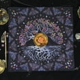 thumbnail image 3 of Nvzi Mantel de altar de 25 x 25 pulgadas, cuadrado, para mesa, tarot, suministros de brujería (negro), 3 of 5