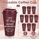 thumbnail image 2 of Tazas de café Skylety Bible Verse, 16 onzas, reutilizables, paquete de 40 unidades, color burdeos, 2 of 7