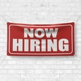 thumbnail image 4 of Now Hiring 13 oz Heavy Duty Vinyl Banner Outdoor/Indoor Help Wanted Sign for Business, Storefront, Advertising Multiple Sizes & Colors Single-Sided with Metal Grommets (10x4 Ft, Red & White), 4 of 6
