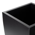 thumbnail image 6 of DecMode 20", 25", 30"H Dark Gray Metal Planter with Tapered Base (3 Count), 6 of 15
