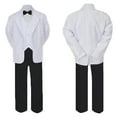 thumbnail image 2 of 5-7pc Formal Black & White Suit Set Black Bow Necktie Vest Boy Baby Sm-20 Teen, 2 of 3