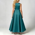 thumbnail image 4 of ATOGUTA Girl Long Formal Dress Wedding Satin Dresses Princess Birthday Party Prom Ball Gown Size 0-15, 4 of 6