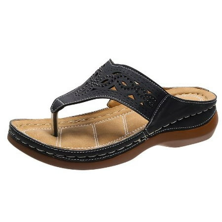 

Breathable Mesh Hollow Sports Sandals Non-Slip 2024 New Women’s Wedge Orthopedic Flip-Flops Summer Casual Sandals Open Toe