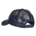 thumbnail image 3 of Papa Bear Embroidered Low Profile Cotton Mesh Cap - Navy OSFM, 3 of 5