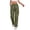 #224Green, variant on Casual Loose Fit Cargo Pants for Women High Waisted Straight Wide Leg Trousers with Functional Pockets for Daily Outdoor Outfits Wine L