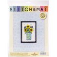 thumbnail image 1 of Design Works Stitch & Mat Kit de Broderie 3"X4.5"-Bocal Floral (18 Unités), 1 of 2