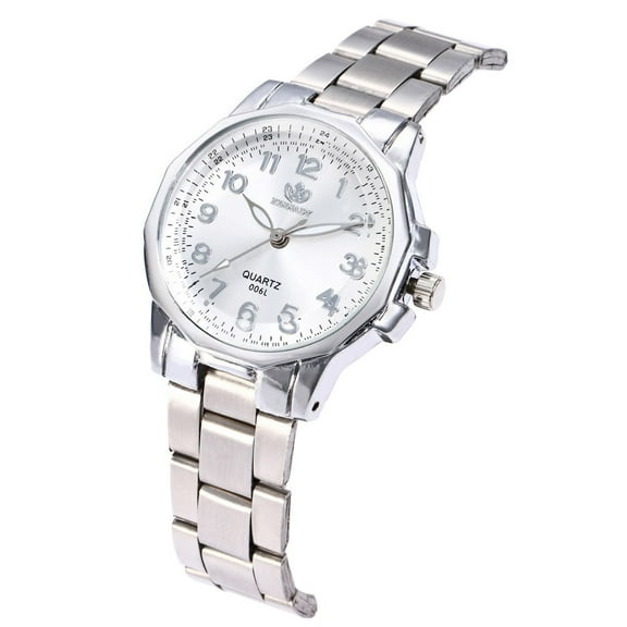 Fmkaul Women's Watch Stainless Steel Band Analog Quartz Round Wrist Watches