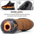 thumbnail image 4 of Ablanczoom Snow Winter Booties Women Ankle Boots with Warm Faux Fur, 4 of 6