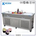 thumbnail image 3 of Kolice Commercial ETL NSF UL Fried Ice Cream Machine-Double 22" Round Pans,Smart Temperature Control,Transparent Sneeze Guard,10 Refrigerated Buckets, 3 of 9