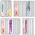 thumbnail image 1 of 4 PCS Bookmarks Silicone Mold Resin Bookmark Moulds Rectangle Silicone Mold Bookmarks Epoxy Molds Shiny Bookmarks Mold for DIY Epoxy Resin Book Marks Crafts Making Supplies, 1 of 7
