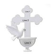 thumbnail image 4 of Personalized Cross Ornament 2024 - Dove Baptism Cross Christmas Ornaments for Gifts Baptismal Decor, 4 of 10