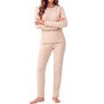thumbnail image 2 of MOSHU Womens Pajama Sets Two Piece Thermal Underwear for Women Crew Neck Long Sleeve Tops and Leggings Lounge Sets, 2 of 12