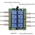 thumbnail image 3 of 8-Channel 433MHz Wireless Remote Control Switch for Relays 12V DC, Learning Code, 1000m Range, 3 of 8